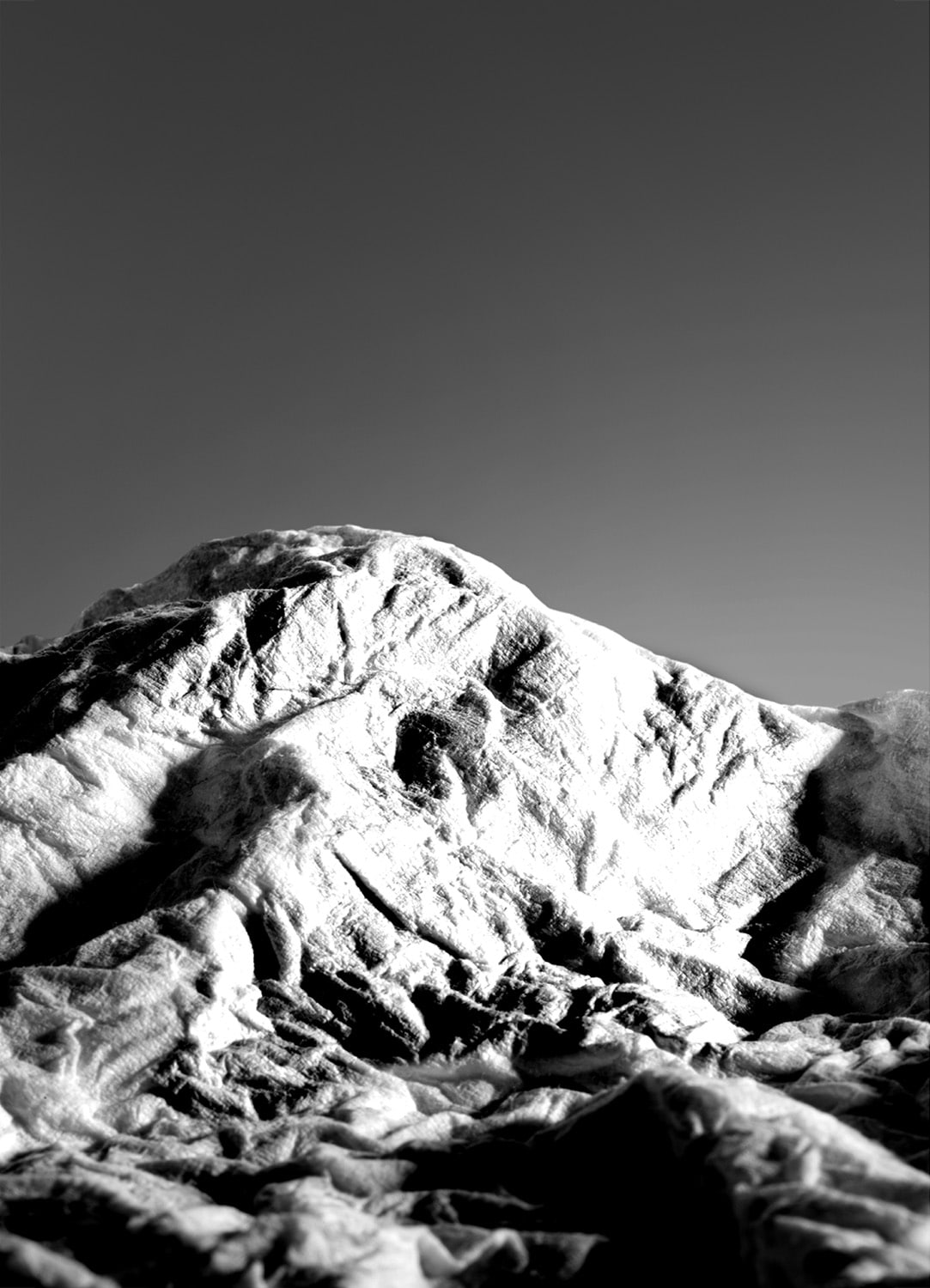 mountains made of paper