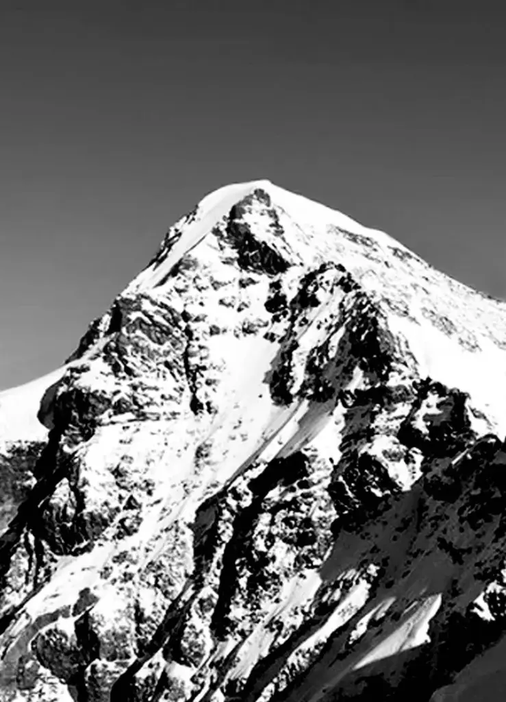 mountains made of paper