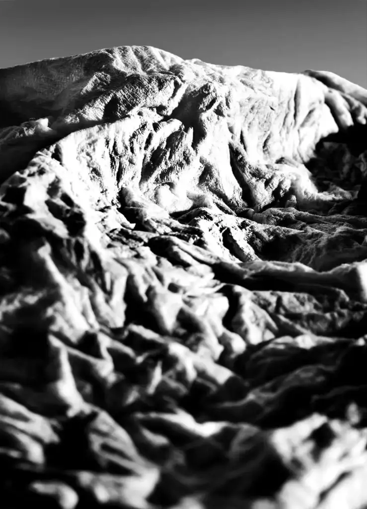 mountains made of paper