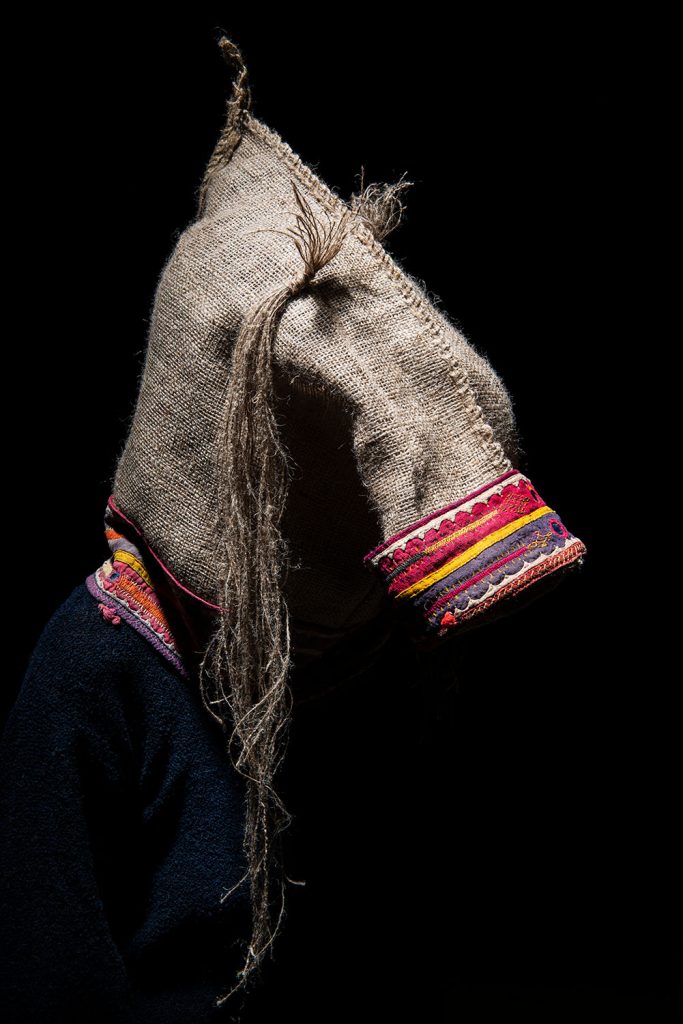 a jute mask monster voodoo santeria