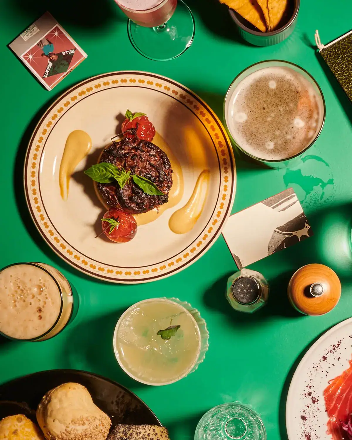 Food and cocktails
