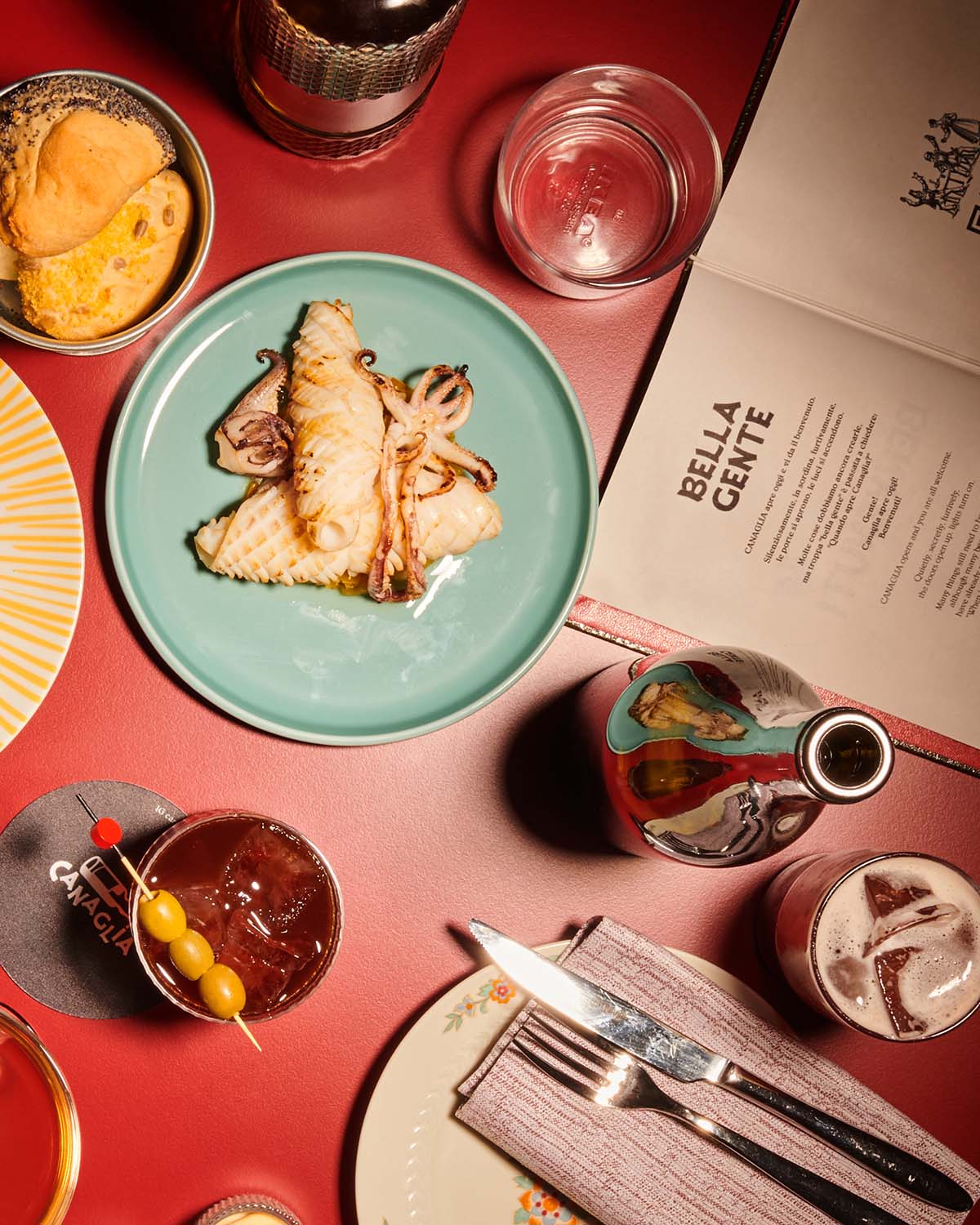 Food and cocktails